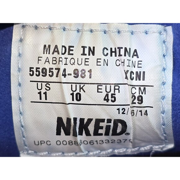 Nike Zoom Stefan Janoski Men's Size 11 Blue Leather Sneakers (559574-981) RARE - Picture 8 of 9